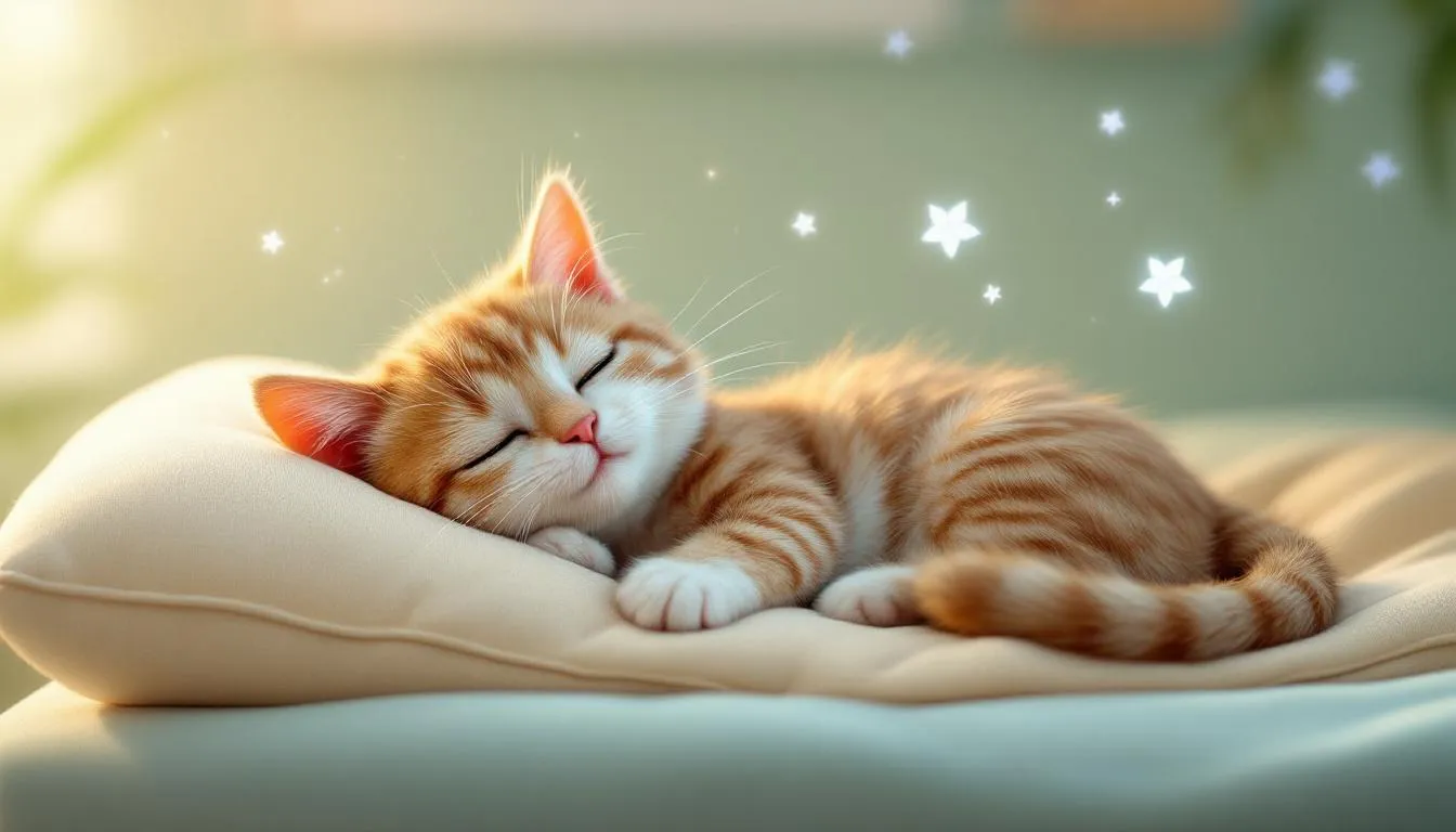 A cat resting peacefully, showcasing the health benefits of purring.